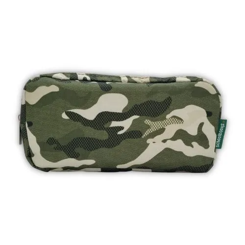 ■ Schoolbooks.ie - Double Pencil Case - Camo Green