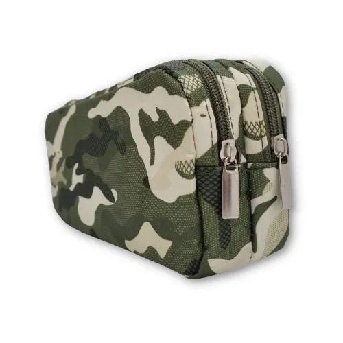 ■ Schoolbooks.ie - Double Pencil Case - Camo Green