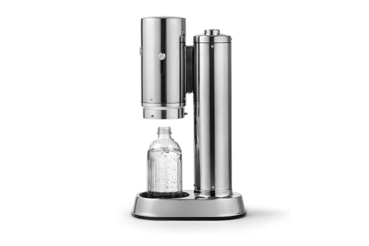 Aarke Carbonator Pro Sparkling Water Maker with CO2 Cylinder | Steel