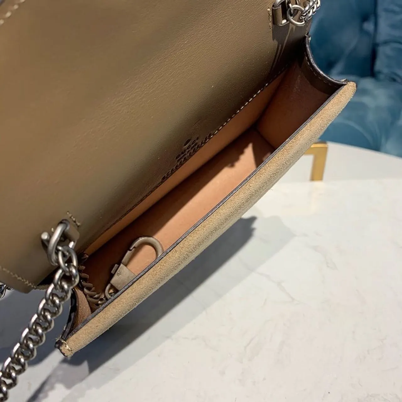 gg Dionysus Super Mini Bag Emerald gg Supreme Canvas Made Using An Earth-Conscious Process With Taupe Detail For Women 6.5in/16.5cm gg ‎476432 KHNRN 8642