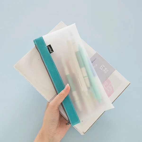 Matte Translucent Pencil Pouch