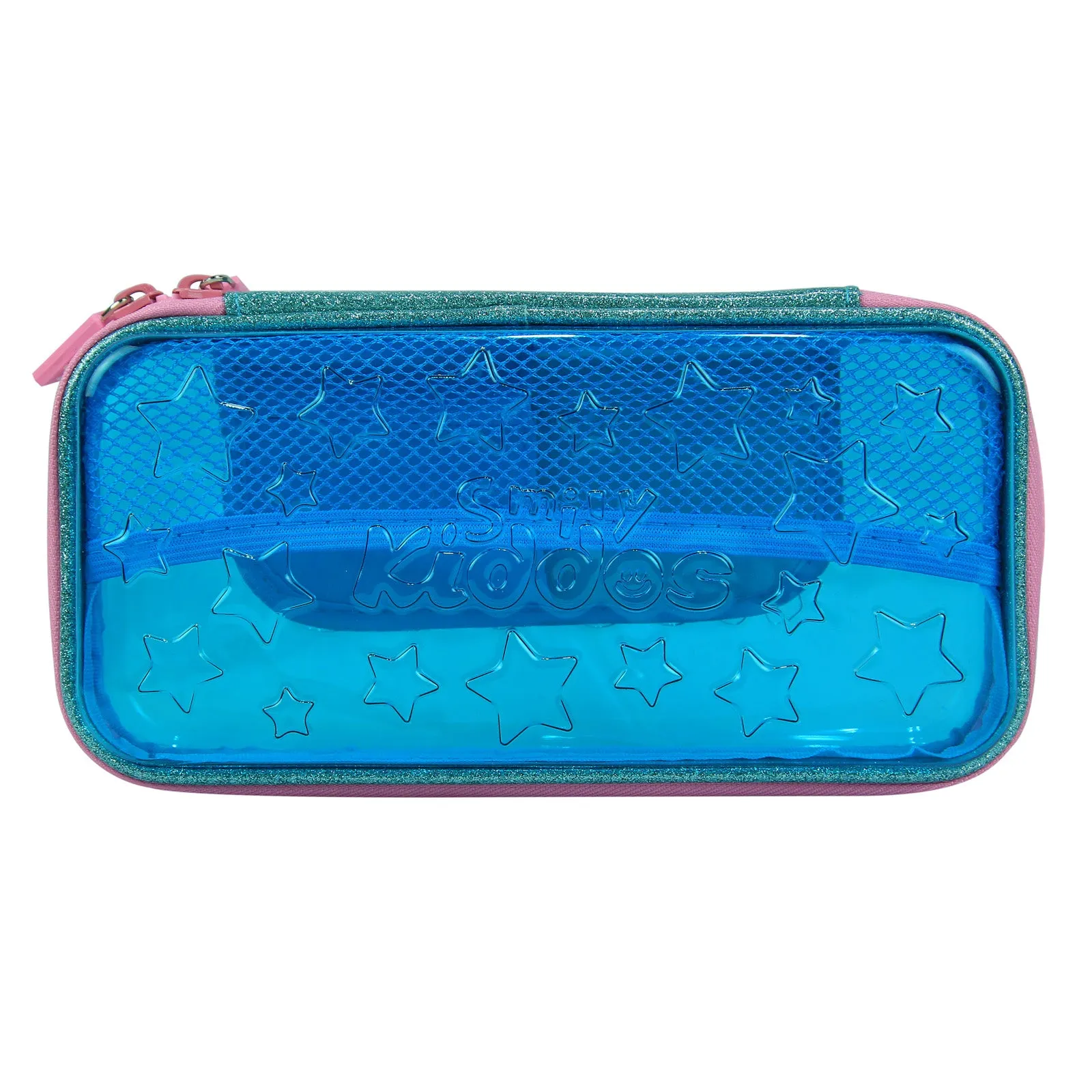Smily PVC Small  Pencil caselight blue