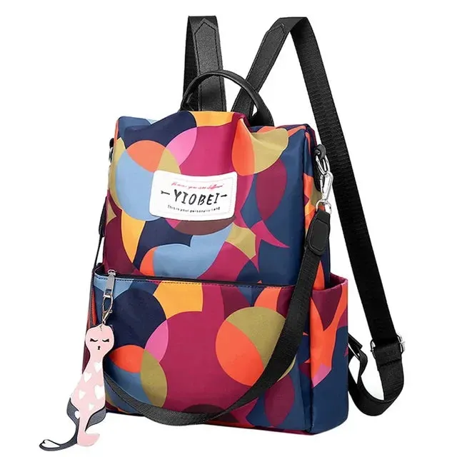 Sohiwoo Leather Travel Mujer Bag Girls Mochila High Women Shoulder For Ladies Backpack School Bags Backpack Anti-Theft Vintage Capacity