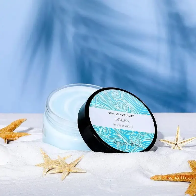 Spa Luxetique Spa Gift Set, Pamper Gifts for women,Ocean 6pcs Travel Gift Box with Shower Gel, Hand Cream, Bubble Bath, christmas gift set
